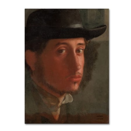Degas 'Selfportrait' Canvas Art,24x32